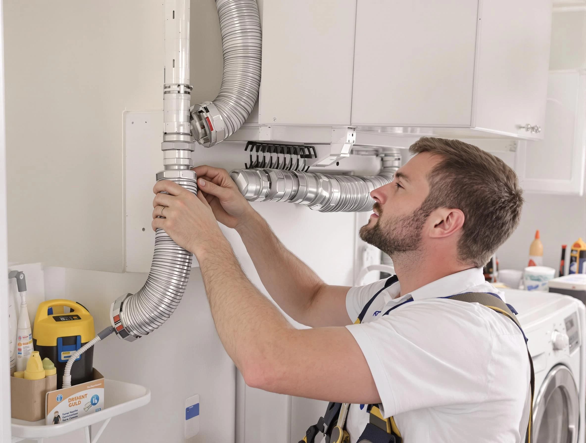Professional dryer vent repair and installation by Costa Mesa Dryer Vent Cleaning in Costa Mesa
