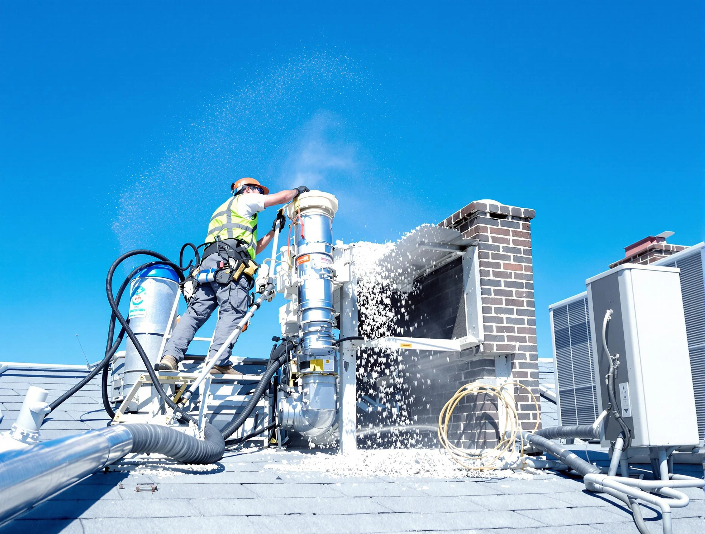 Expert roof dryer vent cleaning by Costa Mesa Dryer Vent Cleaning in Costa Mesa