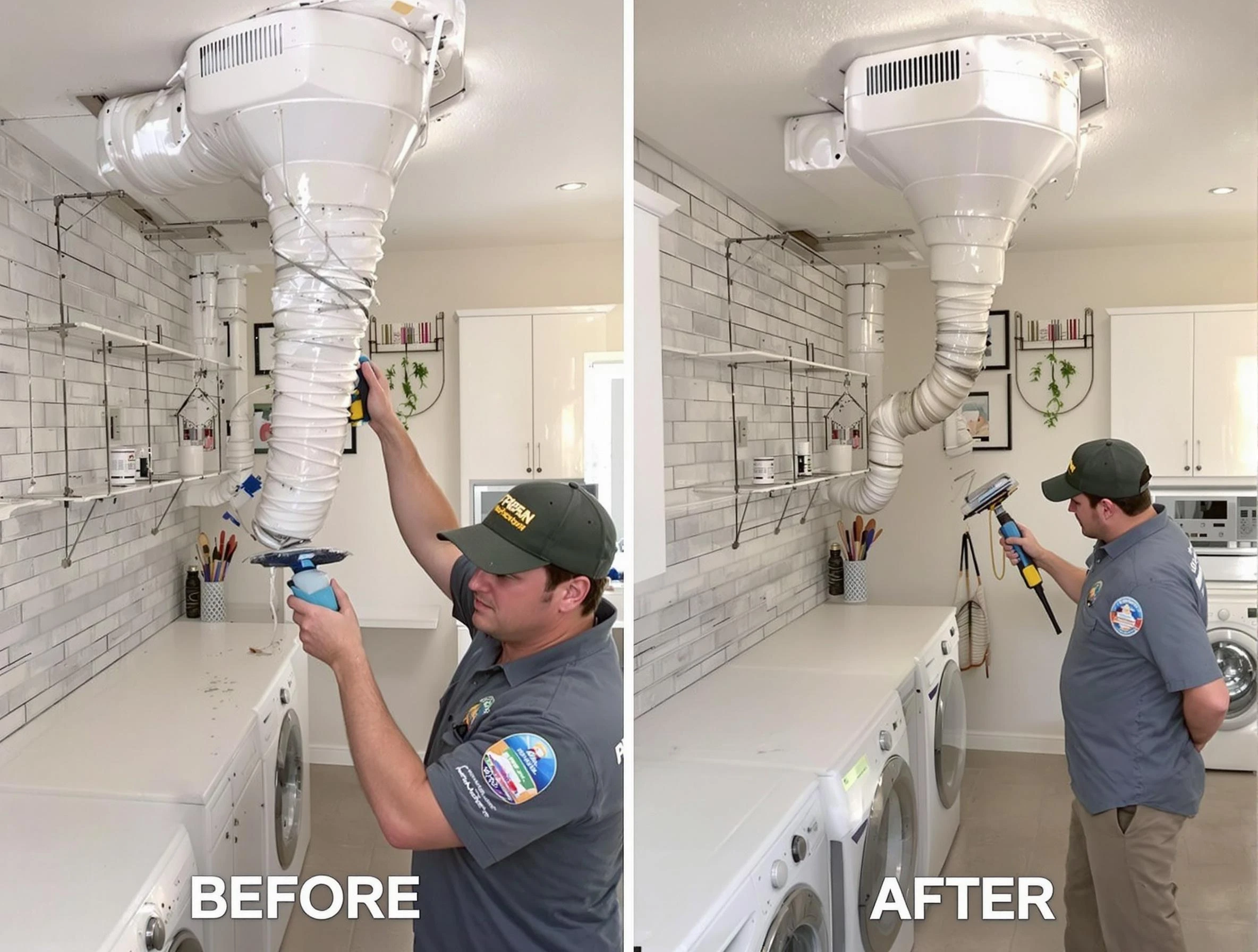 Professional dryer exhaust vent cleaning by Costa Mesa Dryer Vent Cleaning in Costa Mesa