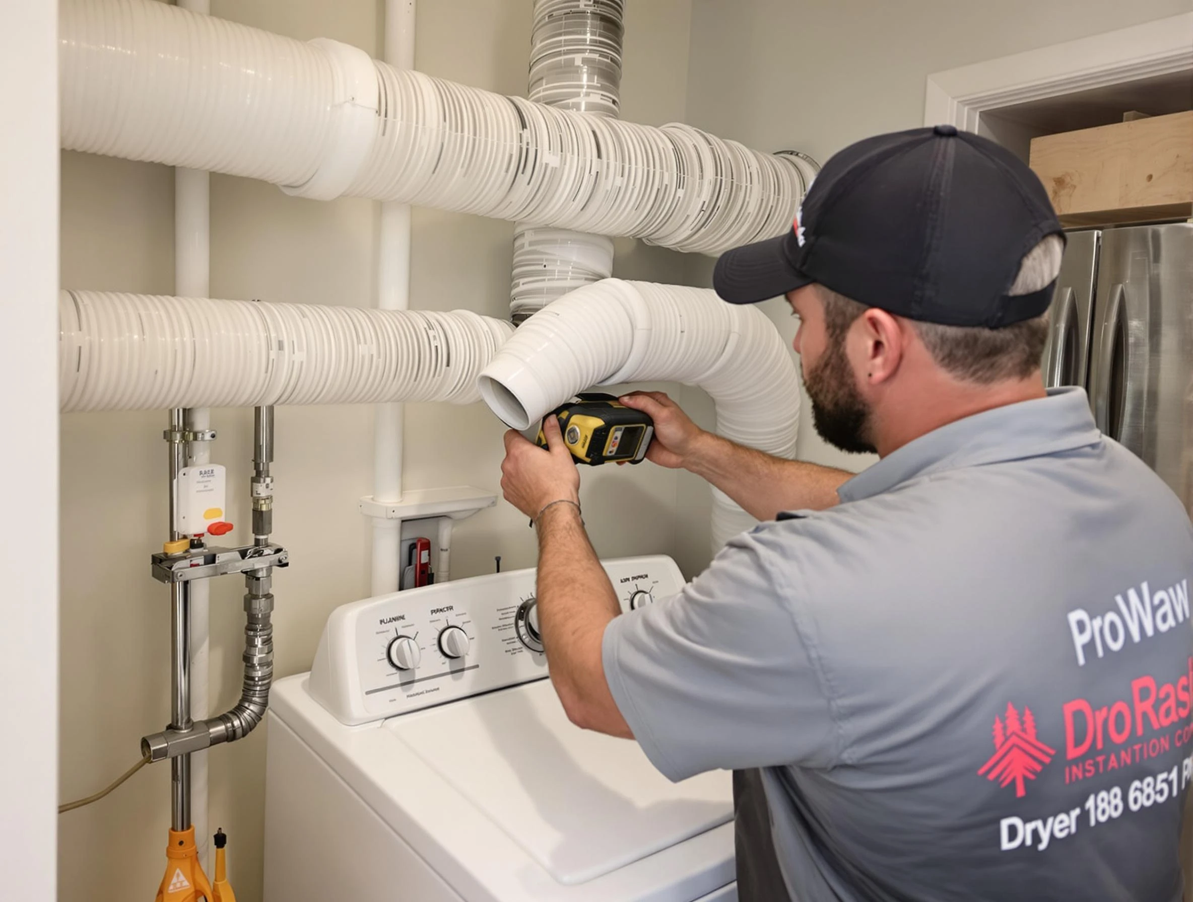 Professional dryer vent hose installation by Costa Mesa Dryer Vent Cleaning in Costa Mesa