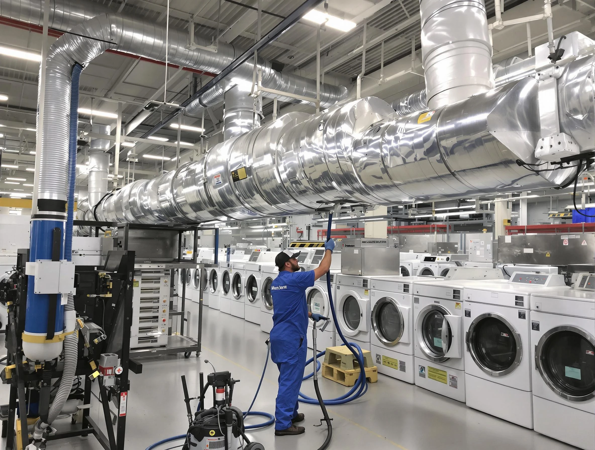 Costa Mesa Dryer Vent Cleaning team performing heavy-duty industrial dryer vent cleaning in Costa Mesa